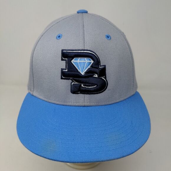 Pacific Headwear Men's Fitted Hat Gray Size L/XL Embroidered Big Logo DS Diamond - Picture 2 of 8